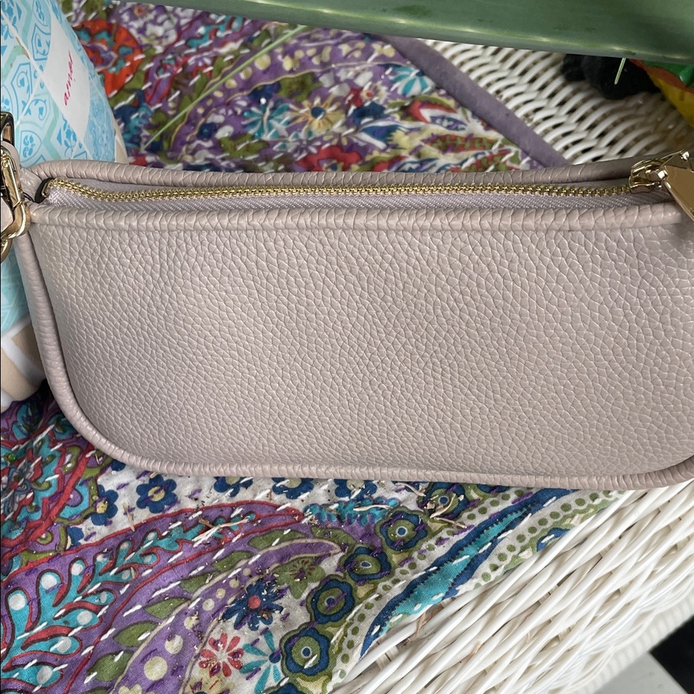 Kate Spade Taupe Woven Shoulder Bag - Picture 8 of 16